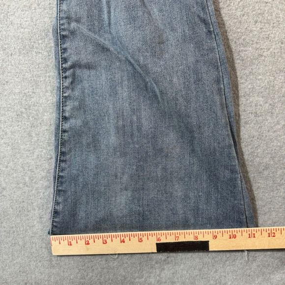 Judy Blue Jeans Womens 29 Blue Flare High Rise Stretch Denim Distressed - Picture 7 of 13